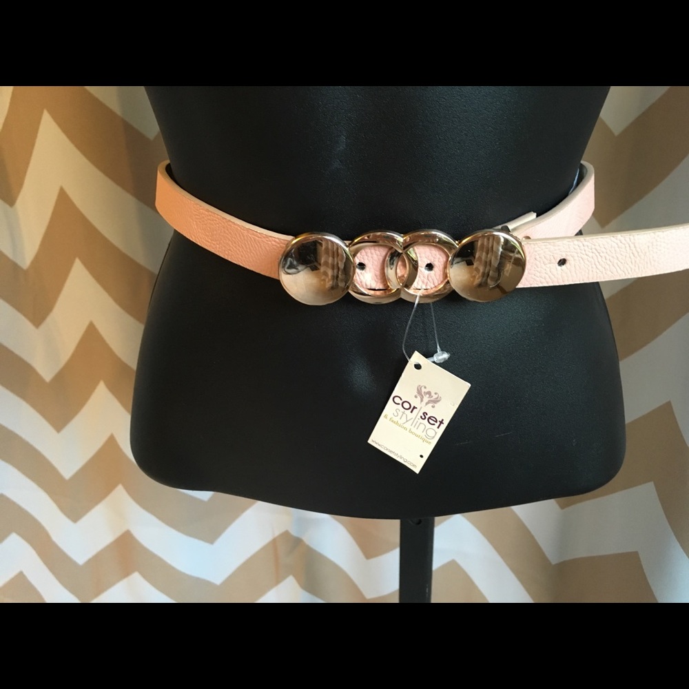 BELGO LUX Pink & Gold Belt